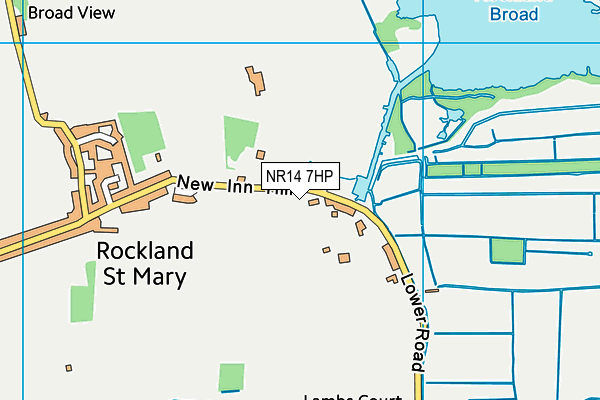 NR14 7HP map - OS VectorMap District (Ordnance Survey)