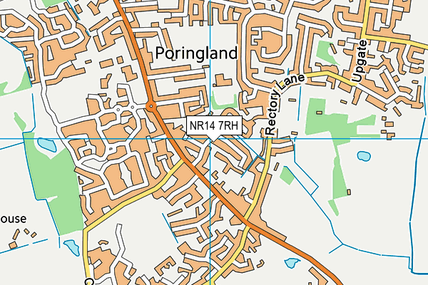 NR14 7RH map - OS VectorMap District (Ordnance Survey)
