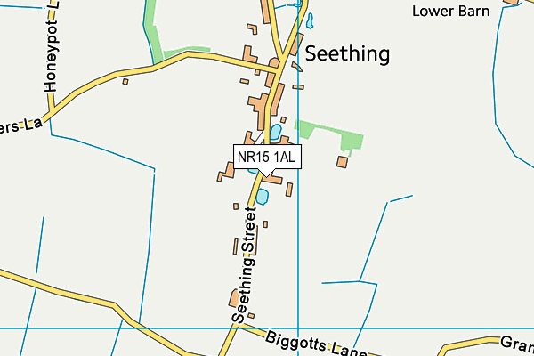 NR15 1AL map - OS VectorMap District (Ordnance Survey)