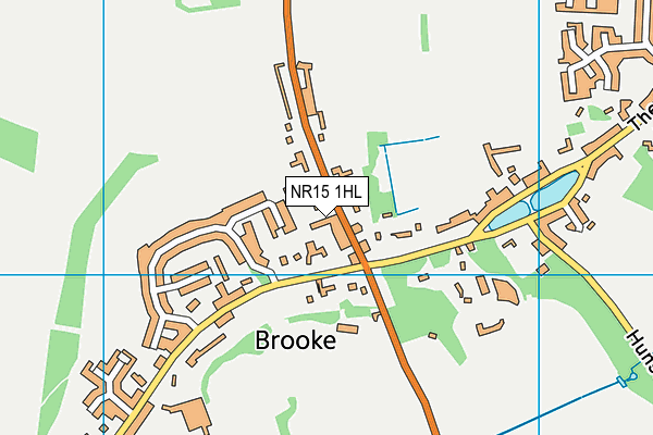 NR15 1HL map - OS VectorMap District (Ordnance Survey)