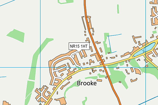 NR15 1HT map - OS VectorMap District (Ordnance Survey)
