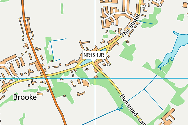 NR15 1JR map - OS VectorMap District (Ordnance Survey)