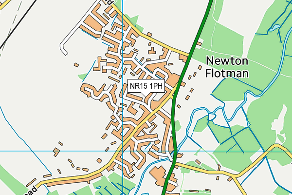 NR15 1PH map - OS VectorMap District (Ordnance Survey)