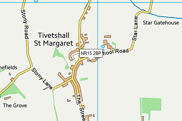 Tivetshall Community Primary School map (NR15 2BP) - OS VectorMap District (Ordnance Survey)