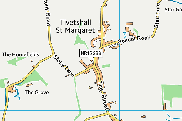 NR15 2BS map - OS VectorMap District (Ordnance Survey)