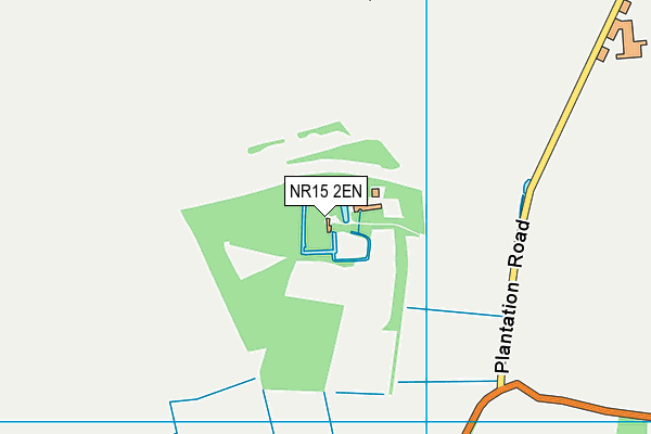 NR15 2EN map - OS VectorMap District (Ordnance Survey)