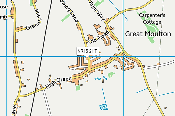 NR15 2HT map - OS VectorMap District (Ordnance Survey)