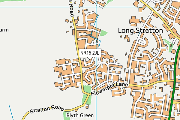 NR15 2JL map - OS VectorMap District (Ordnance Survey)