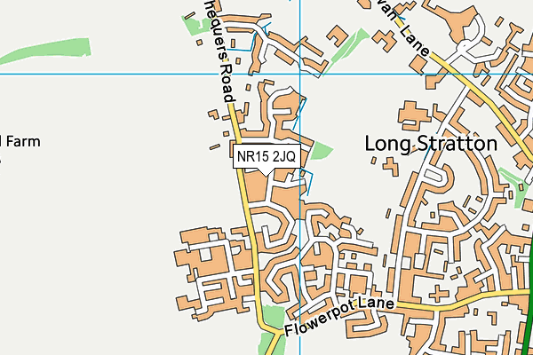 NR15 2JQ map - OS VectorMap District (Ordnance Survey)