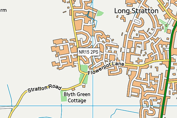 NR15 2PS map - OS VectorMap District (Ordnance Survey)
