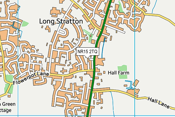 NR15 2TQ map - OS VectorMap District (Ordnance Survey)