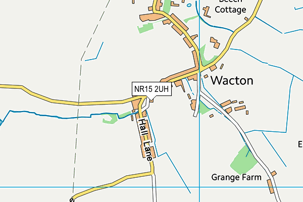 NR15 2UH map - OS VectorMap District (Ordnance Survey)