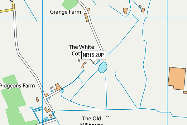 NR15 2UP map - OS VectorMap District (Ordnance Survey)