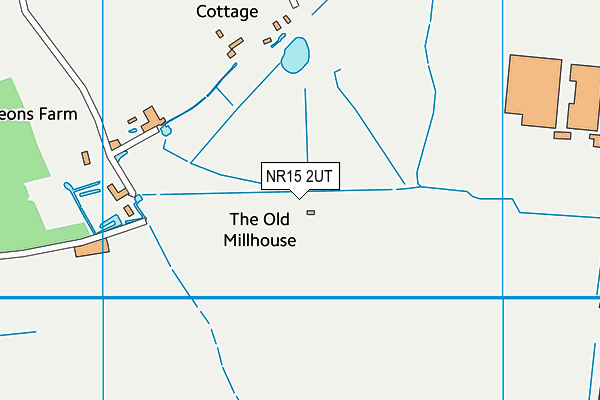 NR15 2UT map - OS VectorMap District (Ordnance Survey)