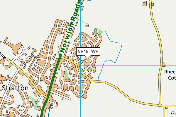 NR15 2WH map - OS VectorMap District (Ordnance Survey)