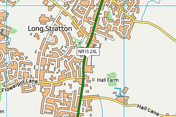 NR15 2XL map - OS VectorMap District (Ordnance Survey)
