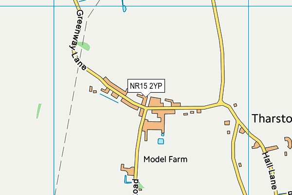 NR15 2YP map - OS VectorMap District (Ordnance Survey)