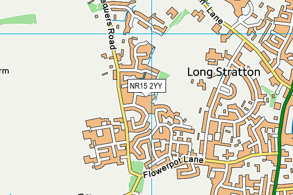 NR15 2YY map - OS VectorMap District (Ordnance Survey)