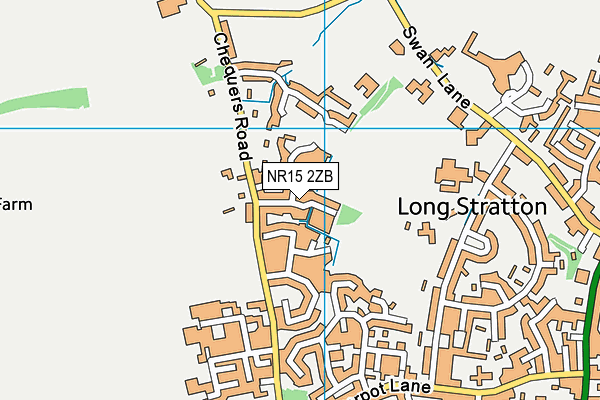 NR15 2ZB map - OS VectorMap District (Ordnance Survey)