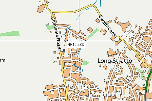 NR15 2ZD map - OS VectorMap District (Ordnance Survey)