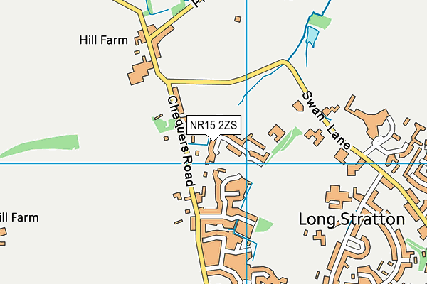 NR15 2ZS map - OS VectorMap District (Ordnance Survey)