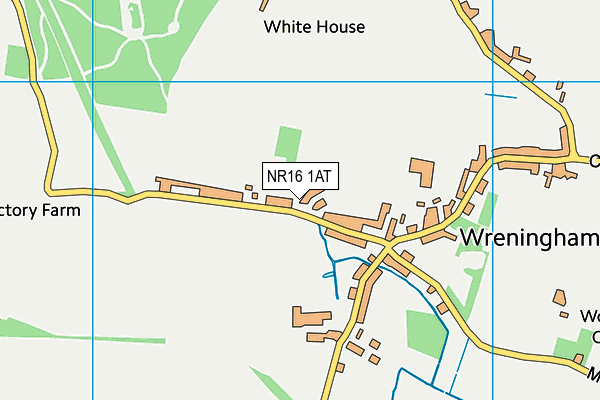 NR16 1AT map - OS VectorMap District (Ordnance Survey)