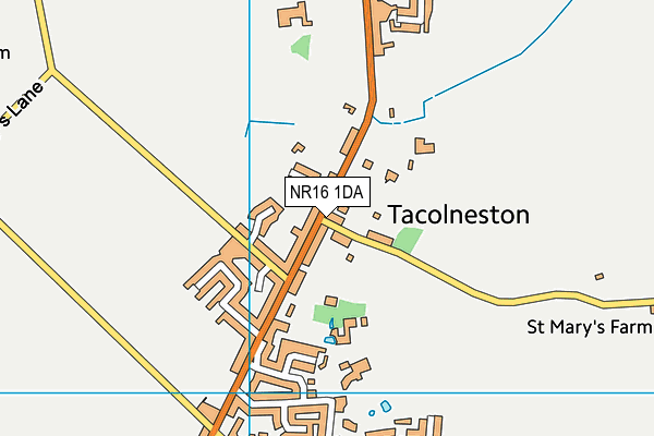 NR16 1DA map - OS VectorMap District (Ordnance Survey)