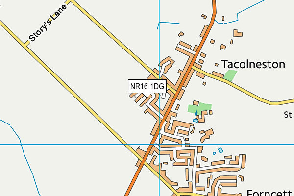 NR16 1DG map - OS VectorMap District (Ordnance Survey)