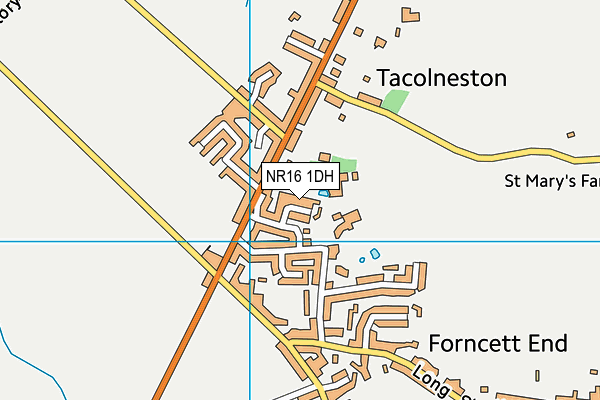 NR16 1DH map - OS VectorMap District (Ordnance Survey)