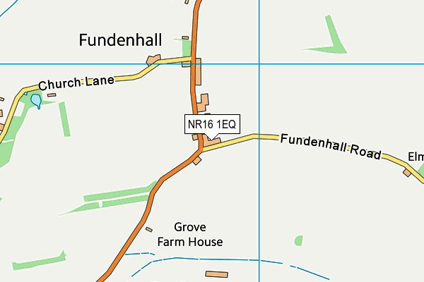 NR16 1EQ map - OS VectorMap District (Ordnance Survey)