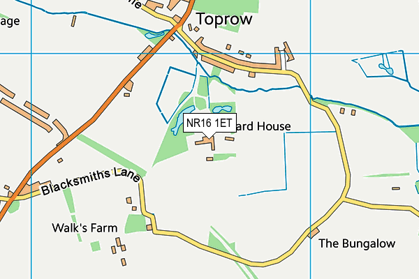 NR16 1ET map - OS VectorMap District (Ordnance Survey)