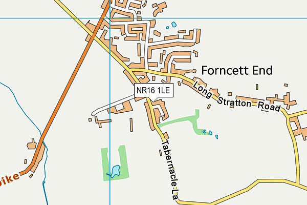 NR16 1LE map - OS VectorMap District (Ordnance Survey)