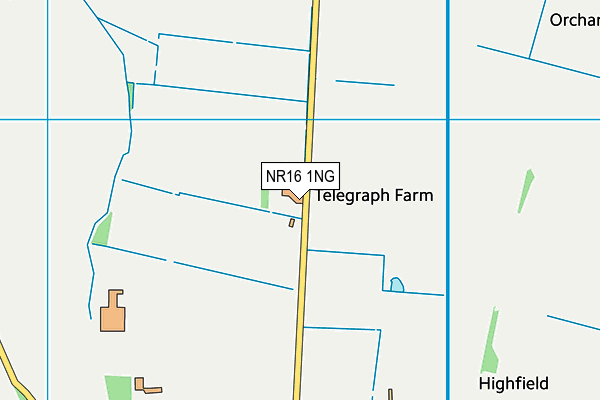 NR16 1NG map - OS VectorMap District (Ordnance Survey)