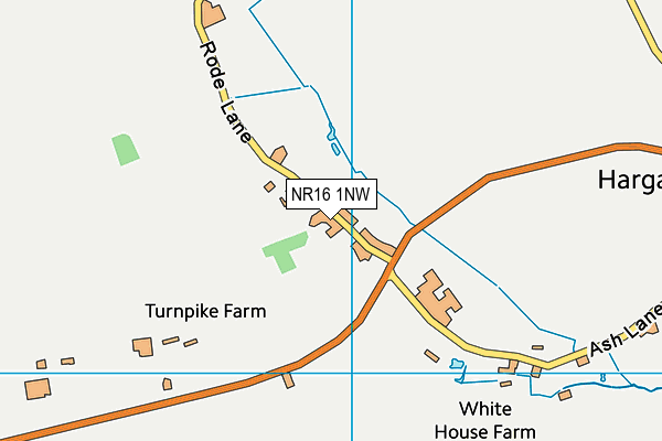 NR16 1NW map - OS VectorMap District (Ordnance Survey)