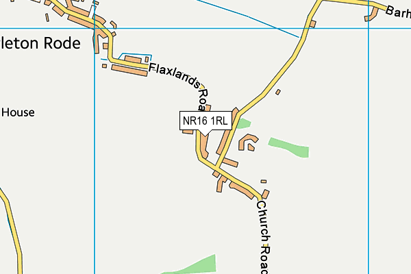 NR16 1RL map - OS VectorMap District (Ordnance Survey)