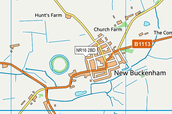 NR16 2BD map - OS VectorMap District (Ordnance Survey)