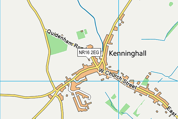 NR16 2EG map - OS VectorMap District (Ordnance Survey)