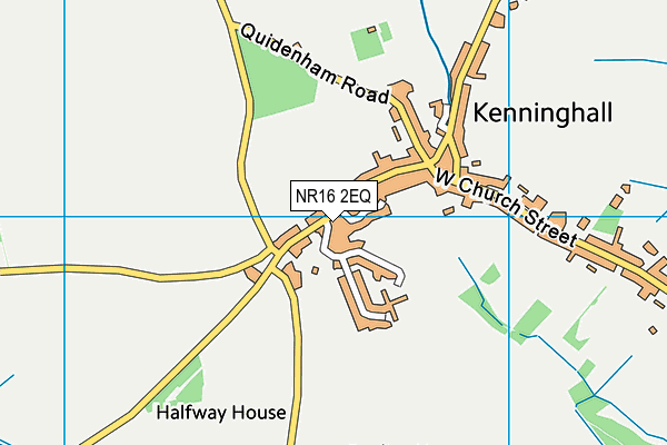 NR16 2EQ map - OS VectorMap District (Ordnance Survey)