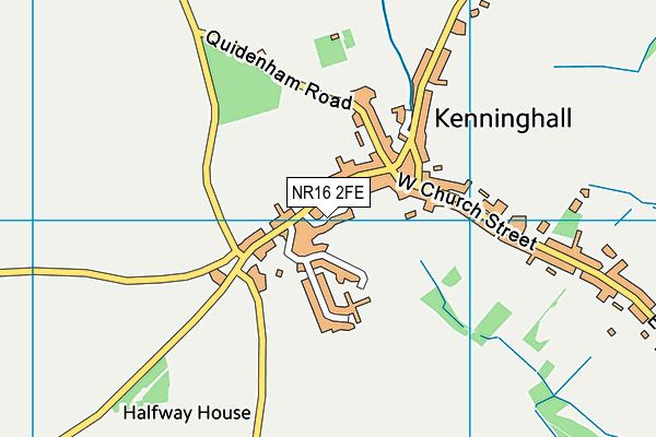 NR16 2FE map - OS VectorMap District (Ordnance Survey)