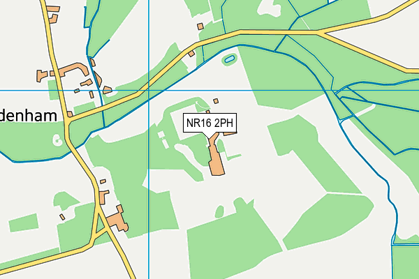 NR16 2PH map - OS VectorMap District (Ordnance Survey)