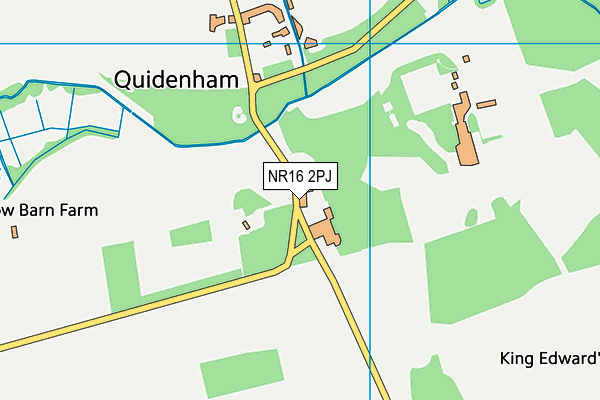 NR16 2PJ map - OS VectorMap District (Ordnance Survey)