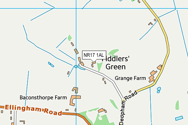 NR17 1AL map - OS VectorMap District (Ordnance Survey)