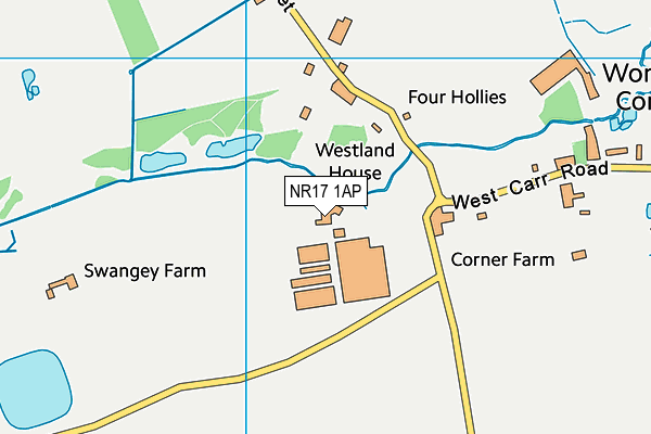 NR17 1AP map - OS VectorMap District (Ordnance Survey)