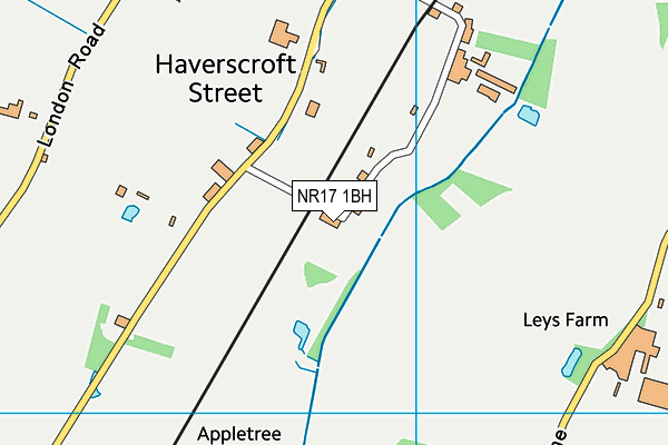 NR17 1BH map - OS VectorMap District (Ordnance Survey)