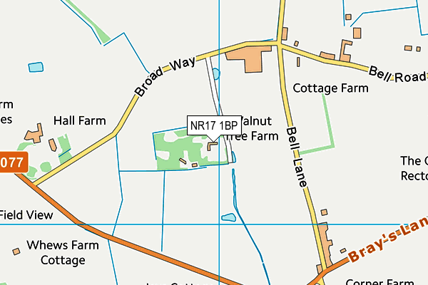 NR17 1BP map - OS VectorMap District (Ordnance Survey)