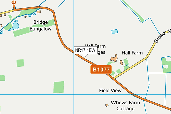 NR17 1BW map - OS VectorMap District (Ordnance Survey)