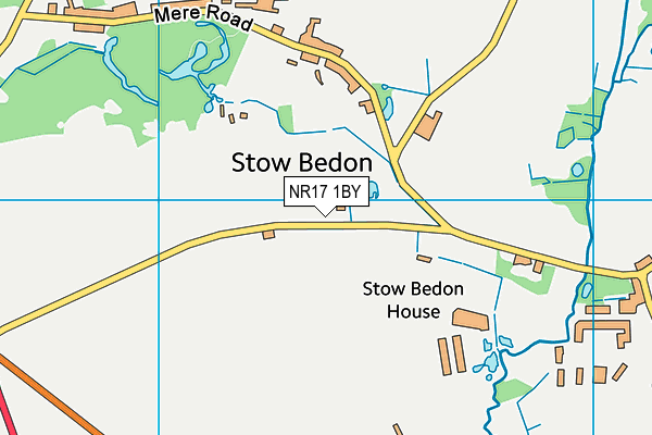 NR17 1BY map - OS VectorMap District (Ordnance Survey)