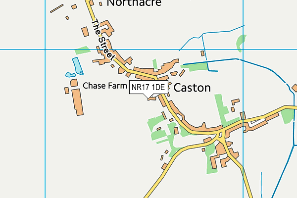 NR17 1DE map - OS VectorMap District (Ordnance Survey)