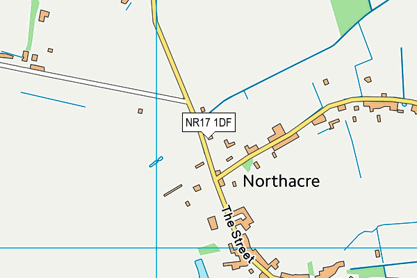 NR17 1DF map - OS VectorMap District (Ordnance Survey)