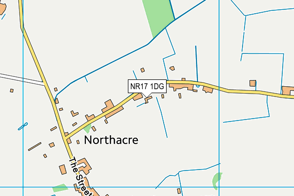 NR17 1DG map - OS VectorMap District (Ordnance Survey)